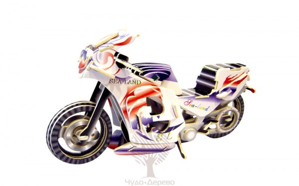 Гоночный мотоцикл (цветной), арт.: PC023